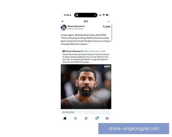 欧文为养伤放弃本赛季全部征程 欧文为养伤放弃本赛季全部征程